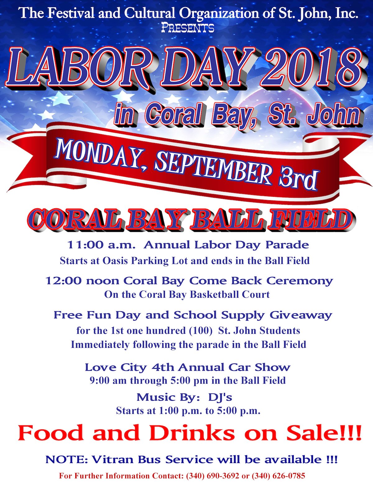 Sept. 3: Coral Bay Labor Day Parade